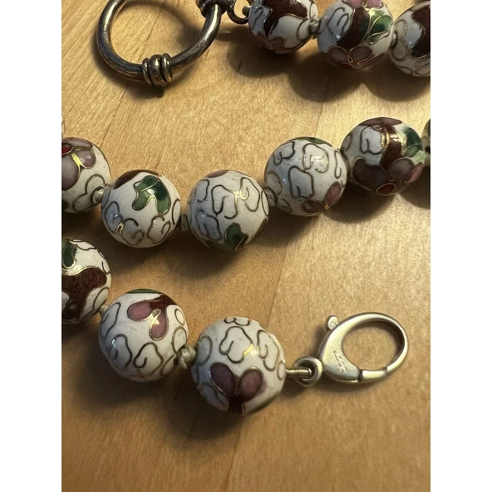 theLoop Cloisonne Floral Eyeglass Holder Necklace 27